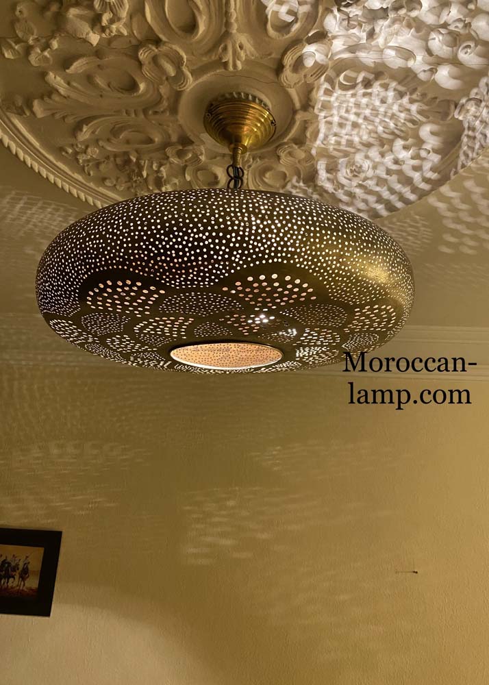 	Lampes suspendues de style marocain - Éclairage de lampe suspendue en laiton